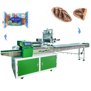 Automatische plastic zak horizontaal kussen Cookiesr Bakkerij Zoetwaren Productverpakking Flow Wrapper van koekjesverpakkingsmachine